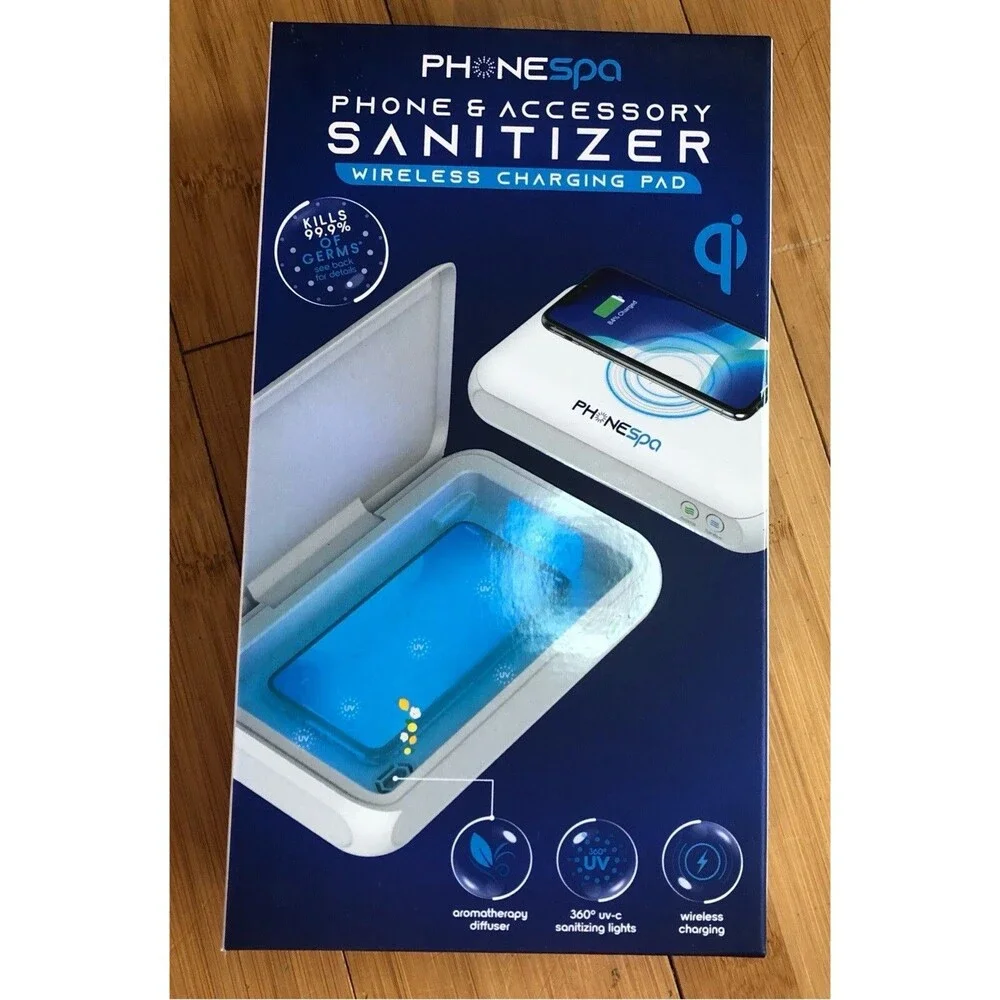 Phone Spa Phone & Accessory Sanitizer Wireless Charging Pad